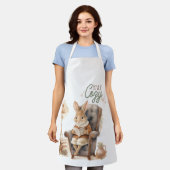 Konijnen  Blijf gezellig Schort (Gedragen)