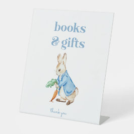 Konijnen Boeken en Cadeaus Baby Shower Bord Reclamebord Met Voetstuk