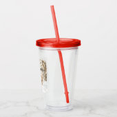Konijnen bossen Kerstmis Acryl Drinkbeker (Links)