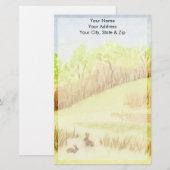 Konijnen Briefpapier (Voorkant / Achterkant)