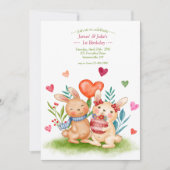 Konijnen Broers en Zusters Kaart (Voorkant)