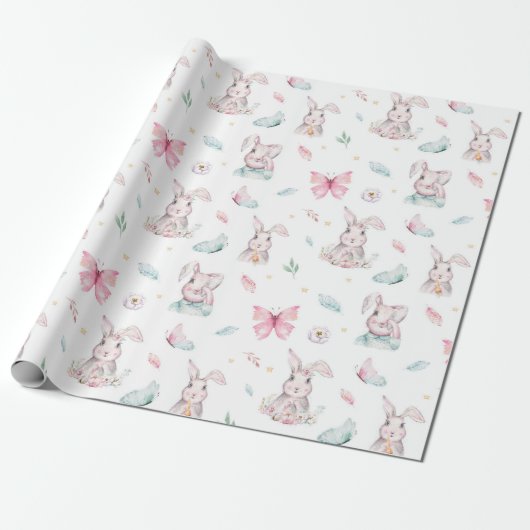 Konijnen Cadeaupapier (Uitgerold)