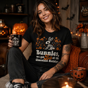 Konijnen & Chocolade Feestdagen Halloween Tri-Blend Shirt
