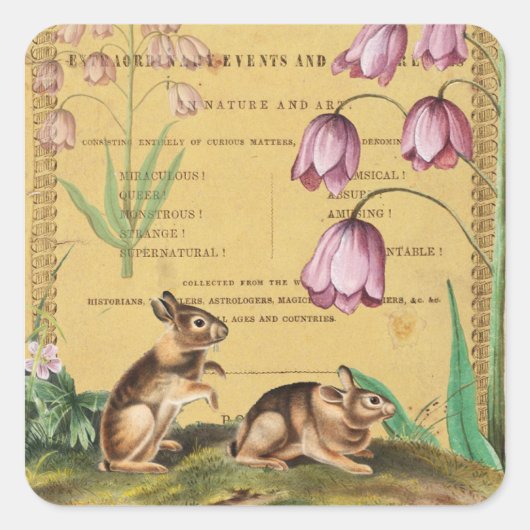Konijnen Collage Sticker Journal Planner Verpakkin (Voorkant)