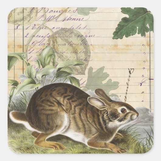 Konijnen Collage Sticker Journal Planner Verpakkin (Voorkant)