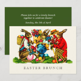 Konijnen Custom Paasbrunch Kaart