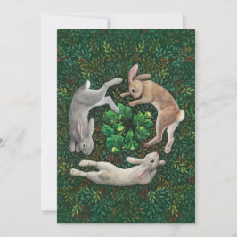 "Konijnen die aan het klimmen zijn." Enkele kaart