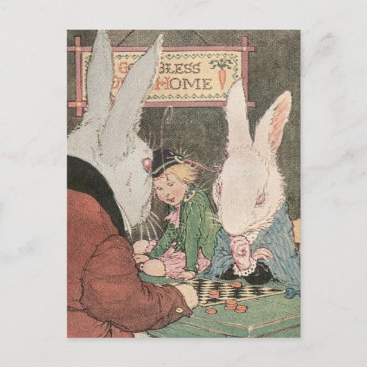 Konijnen die Controles afspelen Briefkaart (Voorkant)