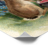 Konijnen die een eieren schilderen poster (Hoek)