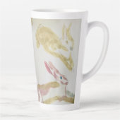 Konijnen en beagles latte mok (Rechts)