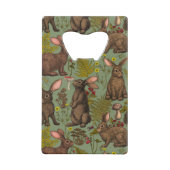 Konijnen en bosbouillon Kaart Bottle Open Creditkaart Flessenopener (Achterkant)