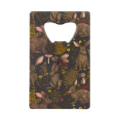 Konijnen en bosbouillon Kaart Bottle Open Creditkaart Flessenopener (Achterkant)