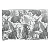 Konijnen en bosflora2 Hoesje Kussensloop (Voorkant-Rechts)