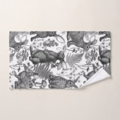Konijnen en bosflora2 Wishanddoekset Bad Handdoek (Handdoek)