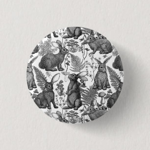 Konijnen en bosflora 2 Button