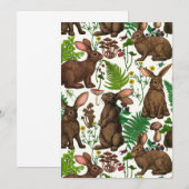 Konijnen en bosflora 4 (Voorkant / Achterkant)