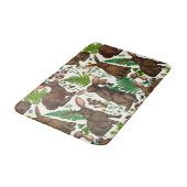 Konijnen en bosflora 4 badmat (Gekanteld)