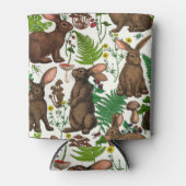 Konijnen en bosflora 4 blikjeskoeler (Voorkant)