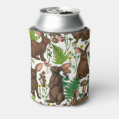 Konijnen en bosflora 4 blikjeskoeler (Blikje Achterkant)