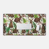 Konijnen en bosflora 4 bureaumat (Keyboard & Muis)