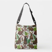Konijnen en bosflora 4 crossbody tas (Voorkant)