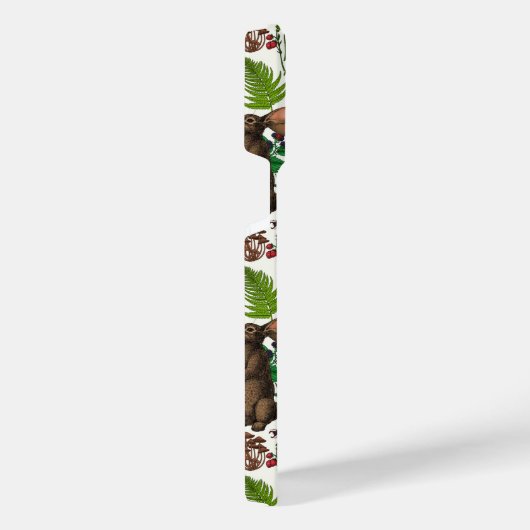 Konijnen en bosflora 4 iPhone hoesje (Rechterkant)