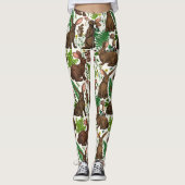 Konijnen en bosflora 4 leggings (Voorkant)