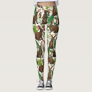 Konijnen en bosflora 4 leggings