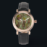 Konijnen en bosflora Horloge<br><div class="desc">Door de hand getrokken konijnen en houtbodemflora gistende paddenstoelen en beriërs en insecten</div>