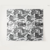 Konijnen en bossen2 Bosbouw Wandkleed (Voorkant (horizontaal))