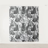 Konijnen en bossen2 Bosbouw Wandkleed (Voorkant)