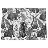 Konijnen en bossen2 Grote Gift Bag Groot Cadeauzakje (Voorkant)