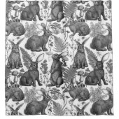 Konijnen en bossen2 Shower Curtain Douchegordijn (Voorkant)