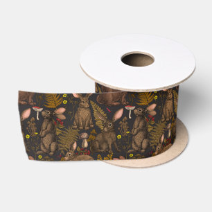 Konijnen en bossen 3 Satin Ribbon Satijnen Lint