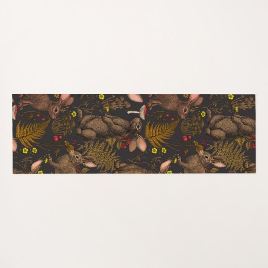 Konijnen en bossen 3Yoga Mat (Achterkant (horizontaal))