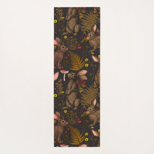 Konijnen en bossen 3Yoga Mat (Achterkant)