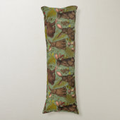 Konijnen en bossen flora Body Pillow Lichaamskussen (Voorkant Verticaal)