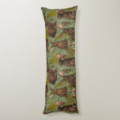 Konijnen en bossen flora Body Pillow Lichaamskussen (Achterkant (Verticaal))
