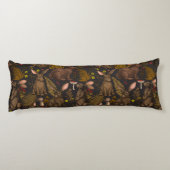 Konijnen en bossen flora Body Pillow Lichaamskussen (Achterkant)