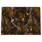 Konijnen en bossen Grote Gift Bag Groot Cadeauzakje (Voorkant)