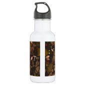 Konijnen en bossen Roestvrij stalen flesje Waterfles (Achterkant)