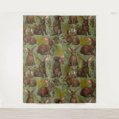 Konijnen en bossen Tapestry Wandkleed (Voorkant)