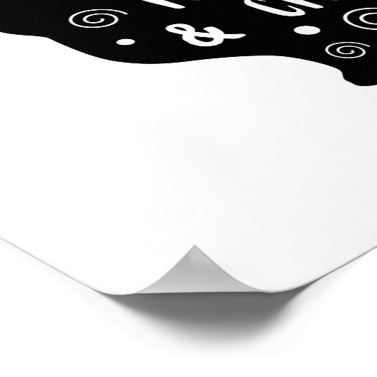 Konijnen en croquet poster (Hoek)