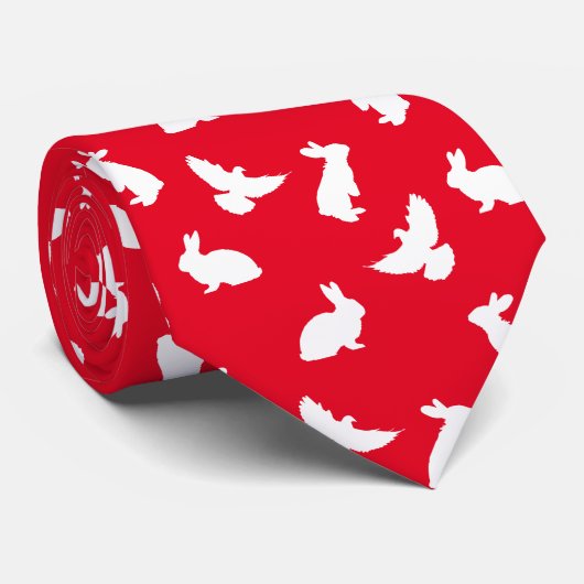 Konijnen en Doves Magicien Stropdas (Opgerold)