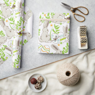 Konijnen en eieren cadeaupapier