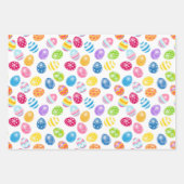 Konijnen en eieren die papierbladen overvullen inpakpapier vel (Voorkant 2)