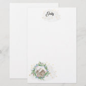 Konijnen- en goudstaven briefpapier (Voorkant / Achterkant)