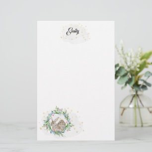 Konijnen- en goudstaven briefpapier