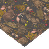 Konijnen en houtflora Tablecloth Korte Tafelloper (Hoek)