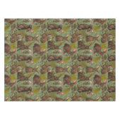 Konijnen en houtflora Tablecloth Tafelkleed (Voorkant (Horizontaal))